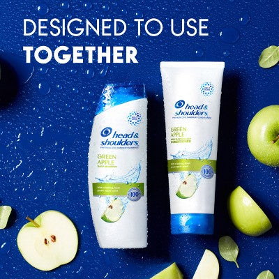 Head & Shoulders Green Apple Dual Pack 23.4 fl oz/2ct - New