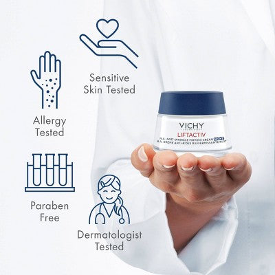 Vichy LiftActiv Supreme Anti-Aging and Firming Night Cream Face Moisturizer 1.69oz - Imperfect Box