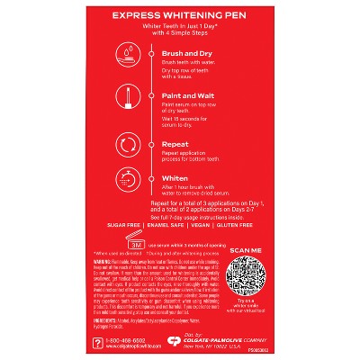 Colgate Optic White Express 7 Day Whitening Treatment Teeth Whitening Pen 0.08 fl oz - Imperfect Box