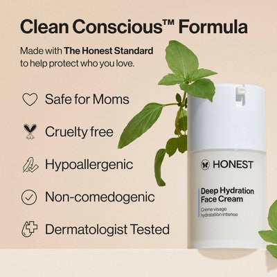 Honest Beauty Deep Hydration Face Cream with Shea Butter 1.7 fl oz - Imperfect Box