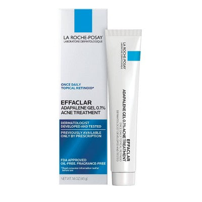 La Roche Posay Unscented Effaclar Adapalene Topical Retinoid Oil Free Acne Treatment 1.6oz - Missing Box