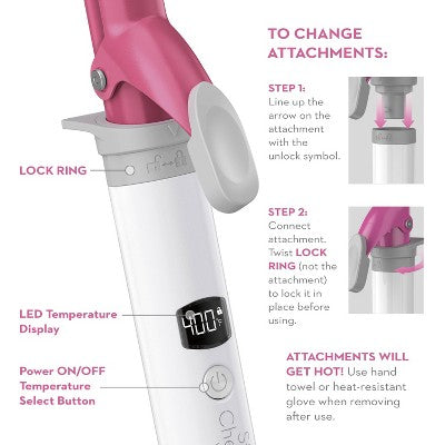 Conair Style Chemistry Triple Barrel Hair Waver Attachment- Imperfect Box