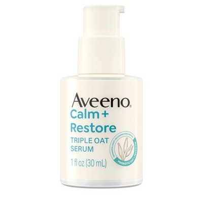 Aveeno Calm + Restore Triple Oat Hydrating Face Serum 1 fl oz - Imperfect Box