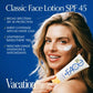 Vacation Sunscreen Classic Face Lotion SPF 45 3 fl oz - Imperfect Container