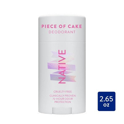 Native Limited Edition Solid Deodorant Vanilla Piece of Cake  2.65oz - Imperfect Container