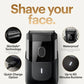MANSCAPED The Handyman Compact Face Shaver, Portable SkinSafe Men's Travel Facial Hair Electric Razor - Imperfect Box