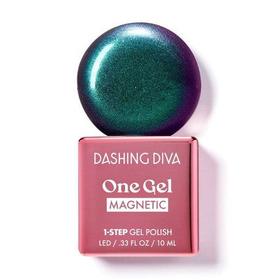 Dashing Diva One Gel Magnetic Nail Polish Rogue 10ml - Imperfect Container