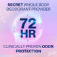 Secret Dry Feel Whole Body Deodorant Completely Clean 2.4oz - Imperfect Container
