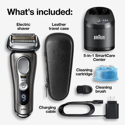 Braun Series 9-9465cc Pro Electric Foil Shaver with ProLift Beard Trimmer & Clean & Charge SmartCare Center - Imperfect Box