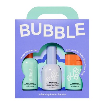 Bubble Skincare Hydro Heroes 3-Step Hydration Routine Kit - Imperfect Box
