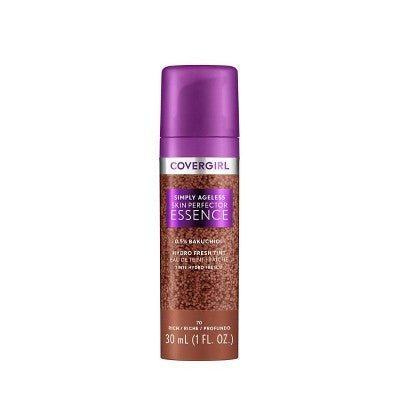 COVERGIRL Simply Ageless Skin Perfector Essence Vegan Foundation 70 Rich 1 fl oz - New