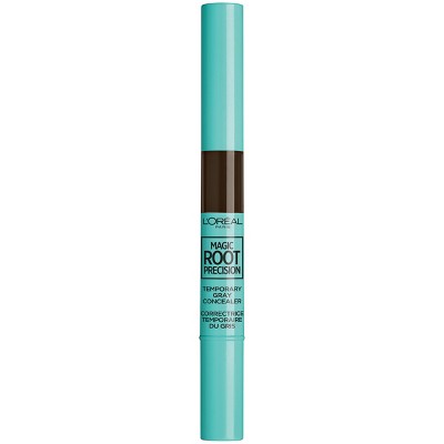 L'Oreal Paris Magic Root Precision Temporary Gray Concealer Dark Brown 0.05 fl oz - Imperfect Box