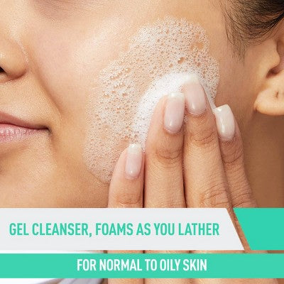 CeraVe Foaming Face Wash with Hyaluronic Acid and Niacinamide 8 fl oz - Imperfect Container