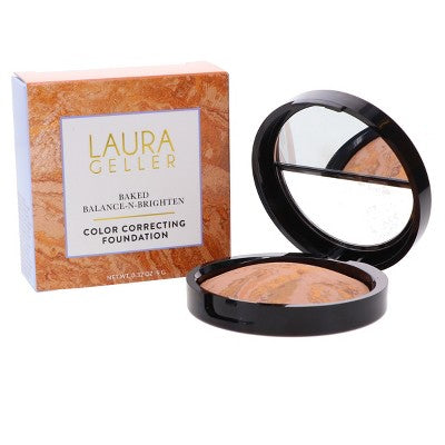 Laura Geller Baked Balance-N-Brighten Foundation Medium 0.32 oz - Imperfect Box