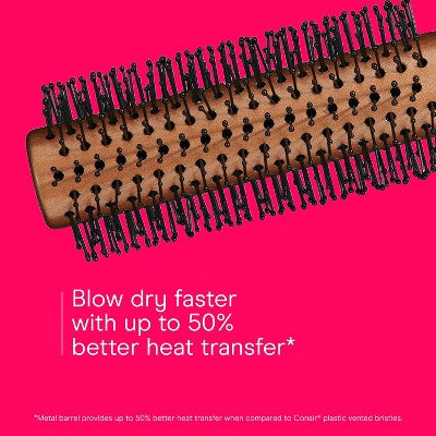 Conair Copper Pro Nylon Bristle Round Hair Brush Small Barrel All Hair - Imperfect Container