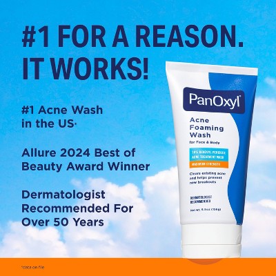 PanOxyl 10% Benzoyl Peroxide Acne Foaming Wash 5.5oz - Imperfect Box