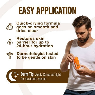 Carpe Men's 100HR Sweat & Odor Control Antiperspirant Deodorant Sandalwood 1.76oz - Imperfect Container