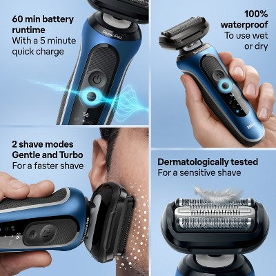 Braun Series 6-6172cc Rechargeable Wet & Dry Shaver + Smart Care Center - Imperfect Box
