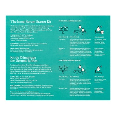 Naturium Icons Serums Starter Gift Set 3ct - Imperfect Box
