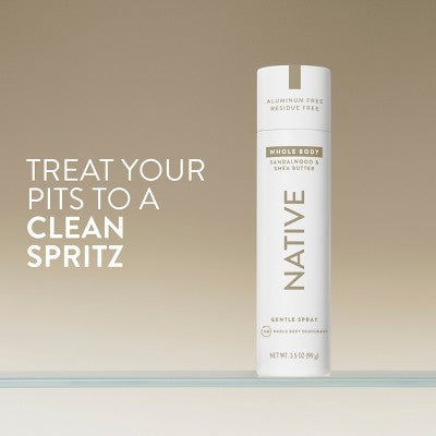 Native Spray Deodorant Sandalwood & Shea Butter 3.5oz - Missing Lid
