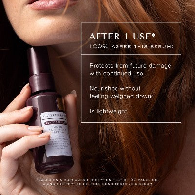 Kristin Ess + Hair Serum for Frizz & Damaged Hair Peptide Bond Repair with Heat Protectant 1.7 fl oz - Imperfect Box