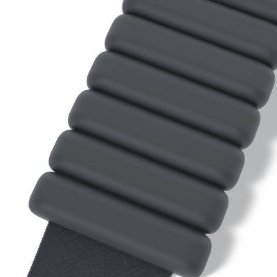 Bala Bangles 2pc Wrist & Ankle Weight Set Charcoal 2lb Adjustable Steel; Silicone Weights - Imperfect Box