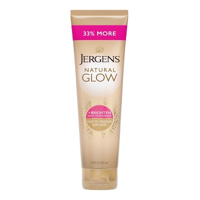 Jergens Natural Glow Daily Moisturizer + Self Tanner Fair to Medium 10 fl oz - New