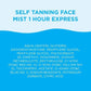 Bondi Sands 1 Hour Express Fragrance Free Self-Tanning Face Mist 2.36 fl oz - New