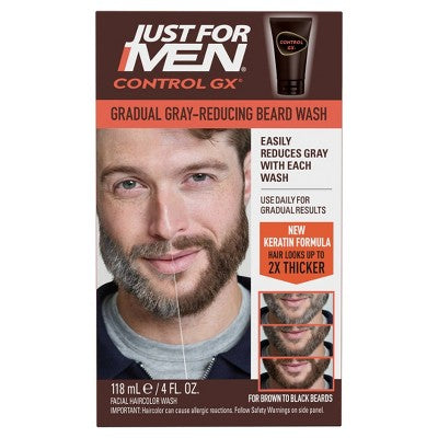 Just For Men Control GX Beard Wash 4 fl oz - Imperfect Box