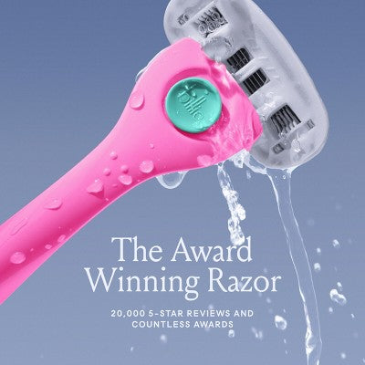 Billie Women's Malibu Razor Kit 1 Handle + Magnetic Holder + 2 Blade Refills - Imperfect Box