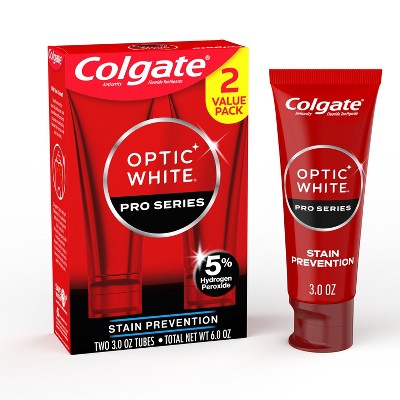 Colgate Pro Series Stain Prevention Hydrogen PeroxideToothpaste 3oz/2pk - Imperfect Box