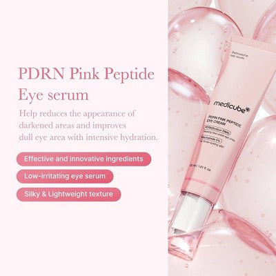 medicube PDRN Pink Peptide Eye Serum Korean Skincare 30ml - Imperfect Box