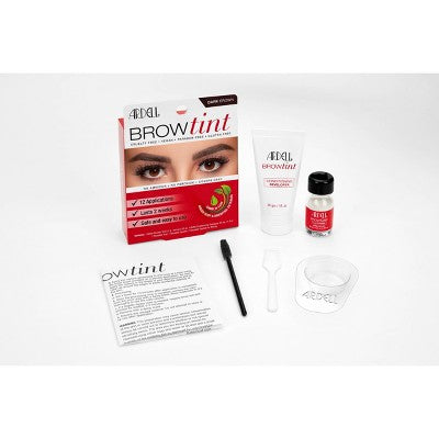 Ardell Brow Tint Kit Dark Brown: Eyebrow Enhancer Cream Formula - Imperfect Box