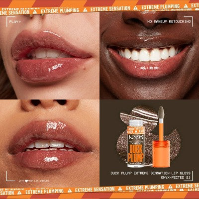 NYX Professional Makeup Duck Plump High Pigment Plumping Lip Gloss Onyxpected 0.23 fl oz - New
