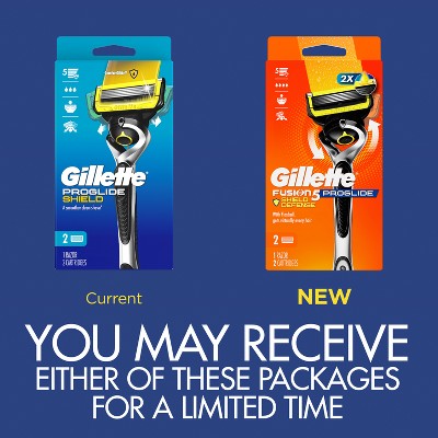Gillette ProGlide Shield Men's Razor + 2 Razor Blade Refills - Imperfect Box