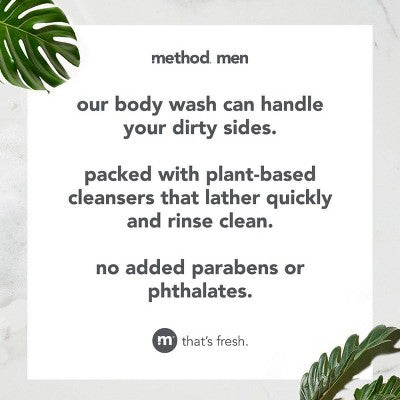 Method Men's Body Wash Sea + Surf 28 fl oz - Imperfect Container