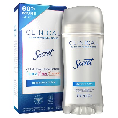 Secret Clinical Strength Completely Clean Invisible 2.6oz - Imperfect Box