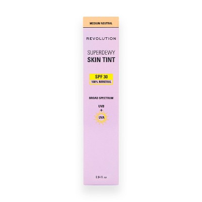 Makeup Revolution Superdewy Sundew Skin Tint SPF30 Medium Neutral 0.94oz - New