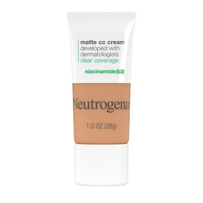 Neutrogena Clear Coverage Flawless Matte Color Correcting Cream 6.0 Wheat - New