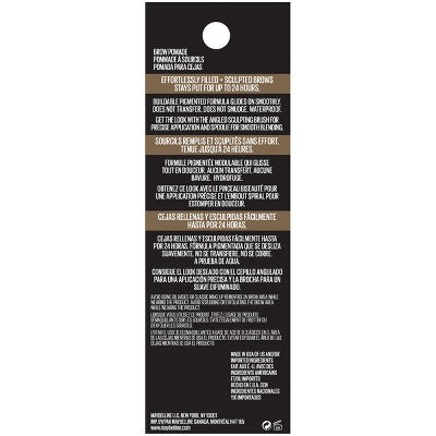 Maybelline Tattoo Studio Waterproof Brow Pomade 374 Soft Waterproof Brown 0.11oz - Imperfect Box