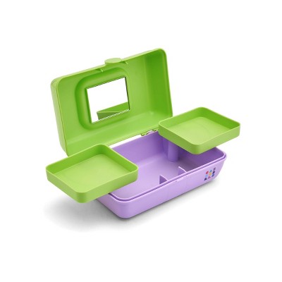 Caboodles Makeup Organizer Neon Green Over Lilac - New