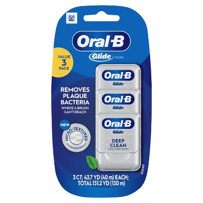 Oral-B Glide Pro-Health Deep Clean Dental Floss Cool Mint 3pk - Imperfect Box