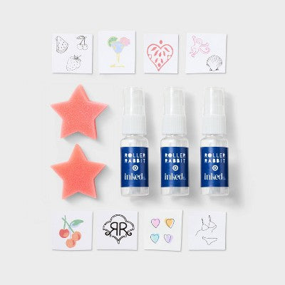 Roller Rabbit x Target Inked by Dani Tattoo Party Kit 205pc - Imperfect Box