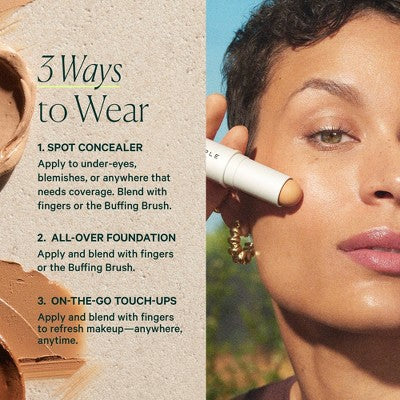 Well People Supernatural Complexion Stick Foundation + Concealer 42 Deep Cool 0.28oz - Imperfect Box