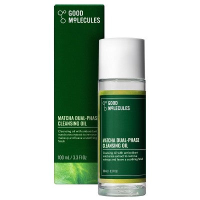 Good Molecules Matcha Dual-Phase Cleansing Oil 100ml - Imperfect Box