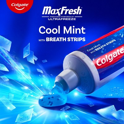 Colgate Max Fresh Toothpaste Cool Mint 6.3oz/3pk - Imperfect Box