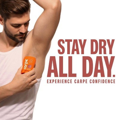 Carpe Men's 100H Sweat & Odor Control Antiperspirant Deodorant Amber Dusk 1.76oz - New