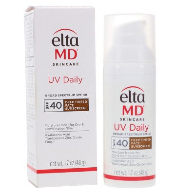 EltaMD UV Daily Broad Spectrum SPF 40 Deep Tinted Sunscreen 1.7 oz - Imperfect Box