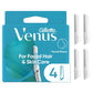 Venus for Facial Hair & Skin Care Exfoliating Dermaplaning Razor Blade Refills 4ct - New
