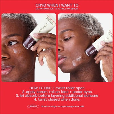 Party of You Puffy Face + Under Eye Caffeine Serum Cryo When I Want To 1oz - Missing Box